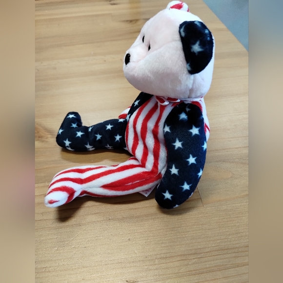 ✓Ty Beanie Baby - SPANGLE the Bear White Face (Stuffed Animal) - Picture 3 of 15